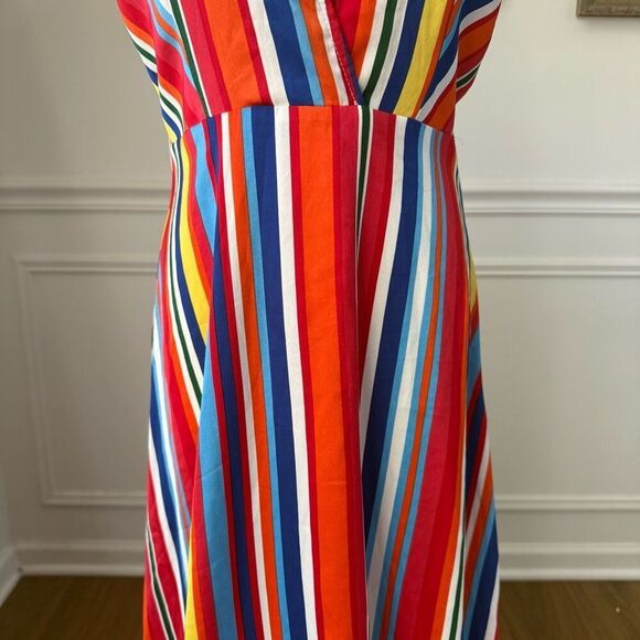 Lulus Elianna Rainbow Stripe Backless Maxi Dress $70 S - Picture 4 of 8